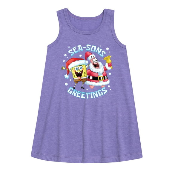 SpongeBob SquarePants - Seasons Greetings - Toddler and Youth Girls A-line Dress