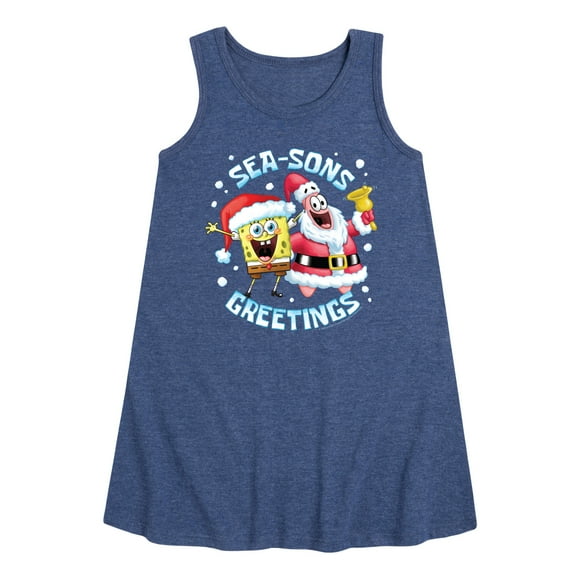 SpongeBob SquarePants - Seasons Greetings - Toddler and Youth Girls A-line Dress