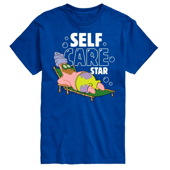 SpongeBob SquarePants - Self Care Patrick Star - Men's Short Sleeve Graphic T-Shirt