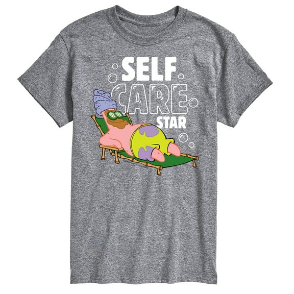 SpongeBob SquarePants - Self Care Patrick Star - Men's Short Sleeve Graphic T-Shirt