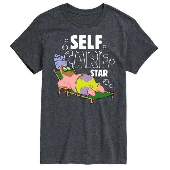 SpongeBob SquarePants - Self Care Patrick Star - Men's Short Sleeve Graphic T-Shirt