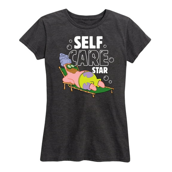 SpongeBob SquarePants - Self Care Patrick Star - Women's Short Sleeve Graphic T-Shirt