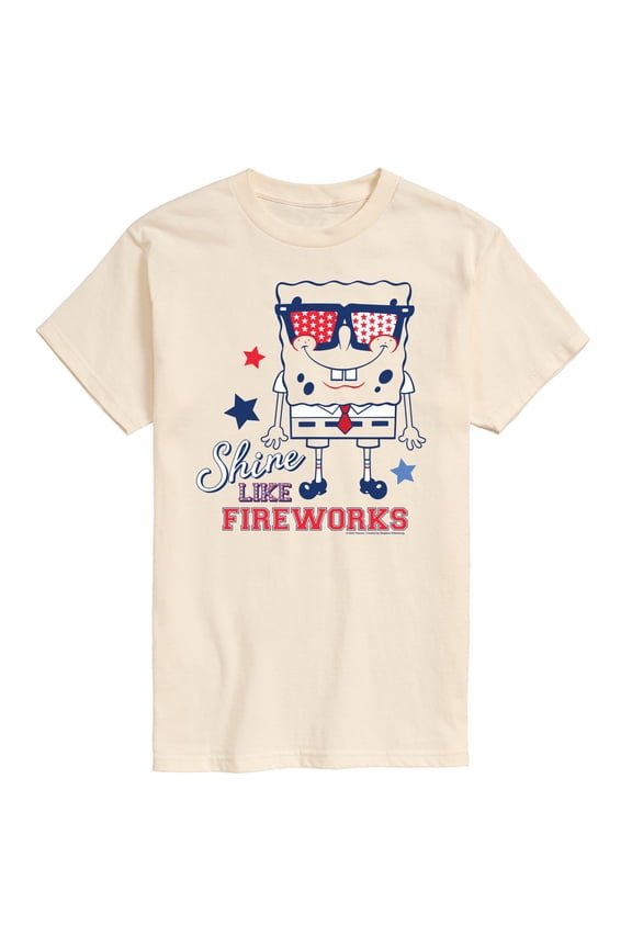 - Shine Like Fireworks - Men's Short Sleeve Graphic T-Shirt