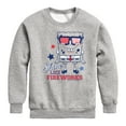 thumbnail image 1 of SpongeBob SquarePants - Shine Like Fireworks - Toddler & Youth Crewneck Fleece Sweatshirt, 1 of 6
