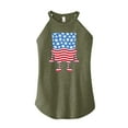 thumbnail image 1 of SpongeBob SquarePants - Silhouette Stars Stripes - Juniors High Neck Tank Top, 1 of 5