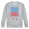 thumbnail image 1 of SpongeBob SquarePants - Silhouette Stars Stripes - Men's Crew Neck Fleece Pullover, 1 of 6