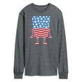 thumbnail image 1 of SpongeBob SquarePants - Silhouette Stars Stripes - Men's Long Sleeve T-Shirt, 1 of 6