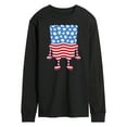 thumbnail image 1 of SpongeBob SquarePants - Silhouette Stars Stripes - Men's Long Sleeve T-Shirt, 1 of 6