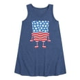 thumbnail image 1 of SpongeBob SquarePants -  Silhouette Stars Stripes - Toddler & Youth Girls A-line Dress, 1 of 6