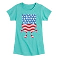 thumbnail image 1 of SpongeBob SquarePants -  Silhouette Stars Stripes - Toddler & Youth Girls Short Sleeve Graphic T-Shirt, 1 of 6