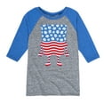 thumbnail image 1 of SpongeBob SquarePants - Silhouette Stars Stripes - Toddler & Youth Raglan Graphic T-Shirt, 1 of 5