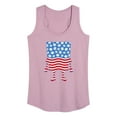 thumbnail image 1 of SpongeBob SquarePants - Silhouette Stars Stripes - Women's Racerback Tank Top, 1 of 6
