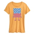 thumbnail image 1 of SpongeBob SquarePants - Silhouette Stars Stripes - Women's Short Sleeve Graphic T-Shirt, 1 of 7