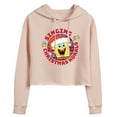thumbnail image 1 of SpongeBob SquarePants - Singing Christmas Korals - Juniors Cropped Pullover Hoodie, 1 of 6