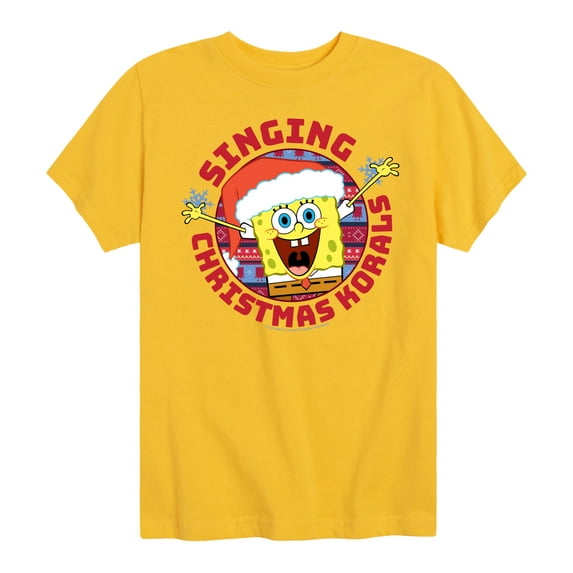 SpongeBob SquarePants - Singing Christmas Korals - Toddler & Youth Short Sleeve Graphic T-Shirt