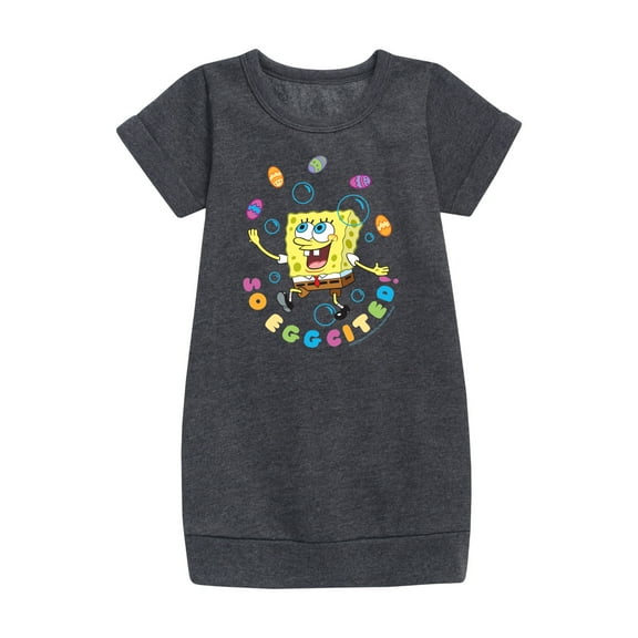 SpongeBob SquarePants - So Eggcited - Toddler And Youth Girls Fleece Dress