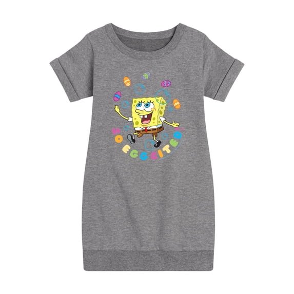 SpongeBob SquarePants - So Eggcited - Toddler And Youth Girls Fleece Dress