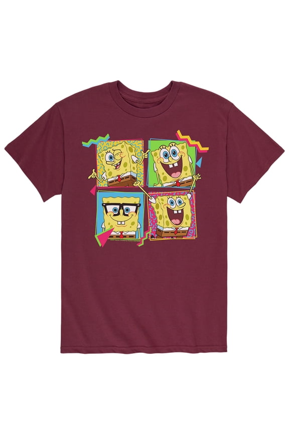 - SpongeBob Emotions - Men's Short Sleeve Graphic T-Shirt