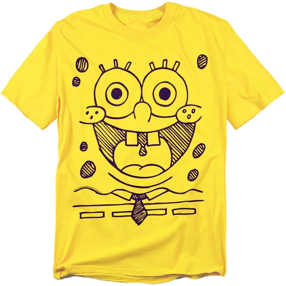 Spongebob T-Shirt Spongebob Felt Pen Grin Unisex Graphic Tee for Men & Women