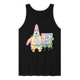 thumbnail image 1 of SpongeBob SquarePants - SpongeBob & Patrick Tie Dye - Men's Jersey Tank Top, 1 of 6