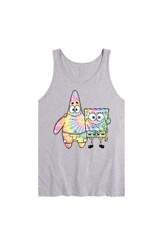 - SpongeBob & Patrick Tie Dye - Men's Jersey Tank Top