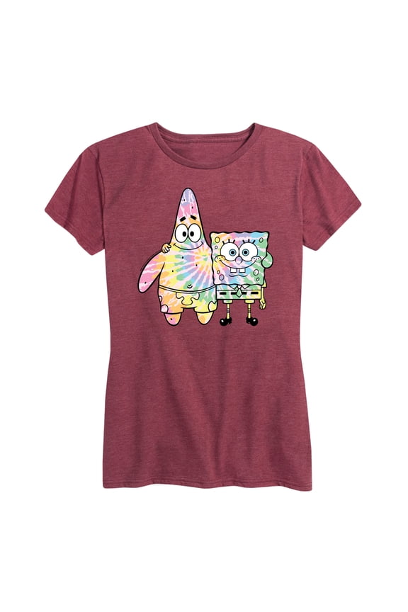 - SpongeBob & Patrick Tie Dye - Women's Short Sleeve Graphic T-Shirt