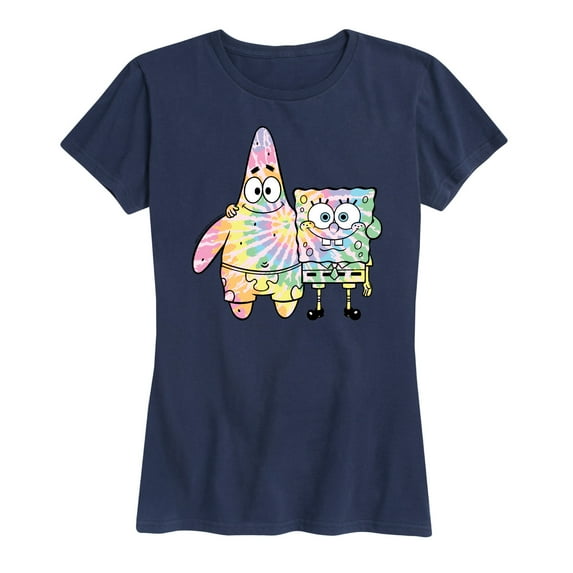 SpongeBob SquarePants - SpongeBob & Patrick Tie Dye - Women's Short Sleeve Graphic T-Shirt