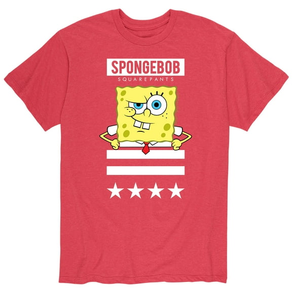 SpongeBob SquarePants - SpongeBob Patriotic - Men's Short Sleeve Graphic T-Shirt