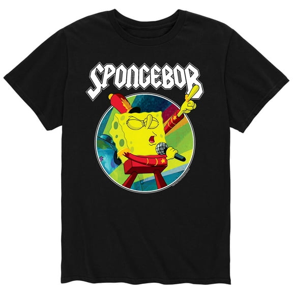 SpongeBob SquarePants - SpongeBob Rock Show - Men's Short Sleeve Graphic T-Shirt
