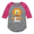 thumbnail image 1 of SpongeBob SquarePants - SpongeBob Scaredy Pants - Toddler And Youth Girls Raglan Graphic T-Shirt, 1 of 5