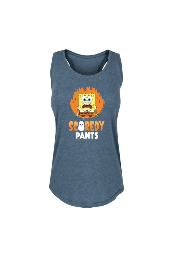 - SpongeBob Scaredy Pants - Women's Racerback Tank Top