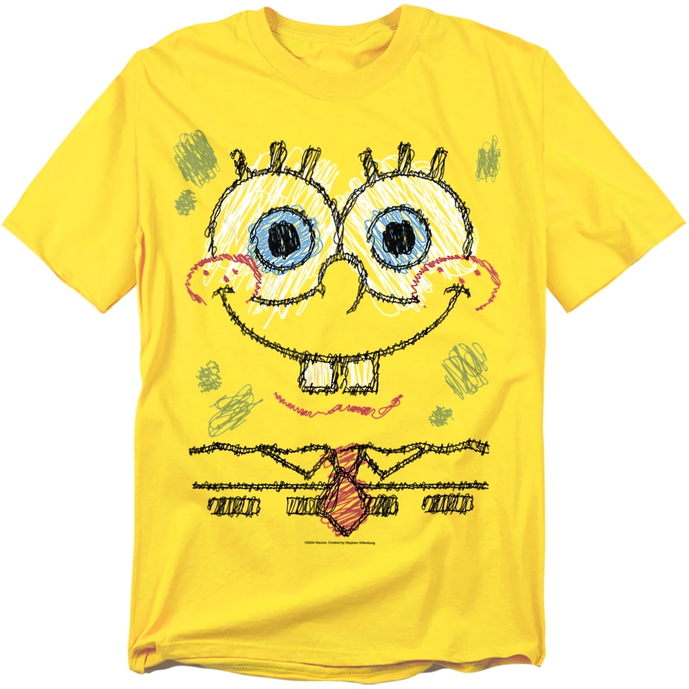 Nickelodeon Spongebob Squarepants Large Smile Graphic T-Shirt - Officially Licensed Mens Tee - View #5