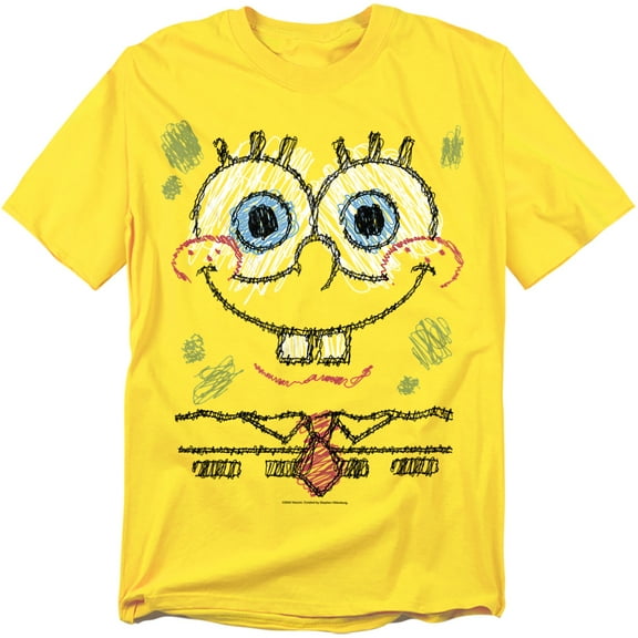 Spongebob T-Shirt Spongebob Scribble Smile Unisex Graphic Tee for Men & Women