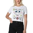 thumbnail image 1 of SpongeBob SquarePants SpongeBob Scribble Smile Women's Crop Top T-Shirt, White, Medium, 1 of 5