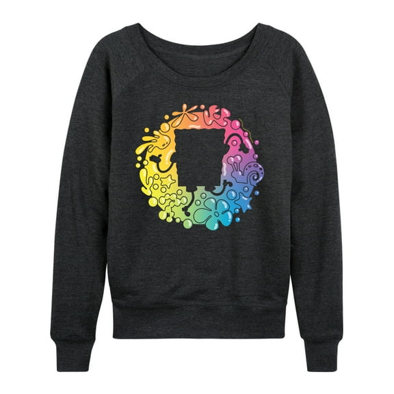 SpongeBob SquarePants - SpongeBob Silhouette - Women's Lightweight French Terry Long Sleeve Shirt