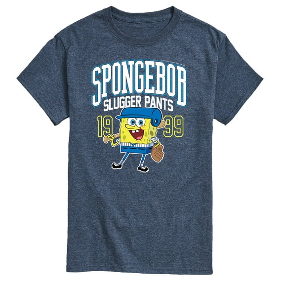 SpongeBob SquarePants - SpongeBob Slugger Pants Baseball - Men's Short Sleeve Graphic T-Shirt
