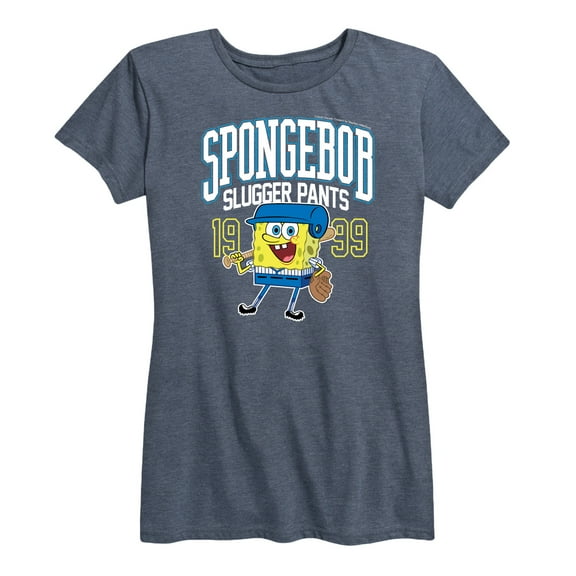 SpongeBob SquarePants - SpongeBob Slugger Pants - Women's Short Sleeve Graphic T-Shirt