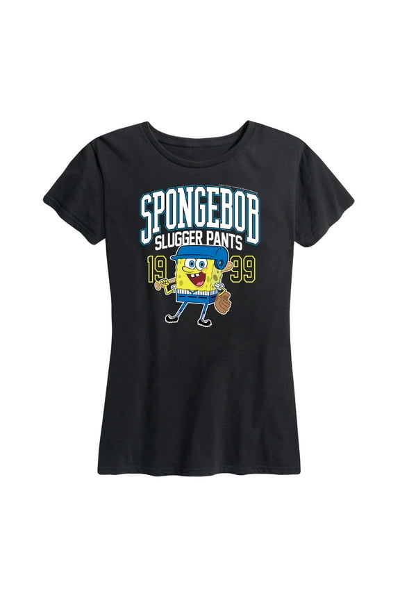- SpongeBob Slugger Pants - Women's Short Sleeve Graphic T-Shirt