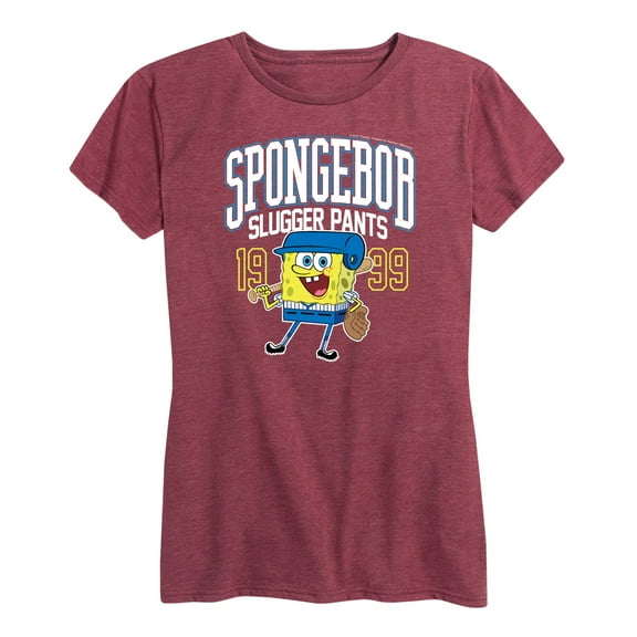 SpongeBob SquarePants - SpongeBob Slugger Pants - Women's Short Sleeve Graphic T-Shirt