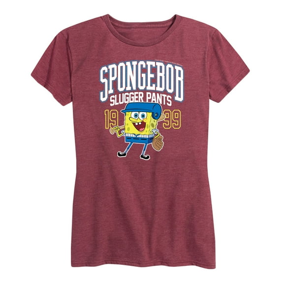 SpongeBob SquarePants - SpongeBob Slugger Pants - Women's Short Sleeve Graphic T-Shirt