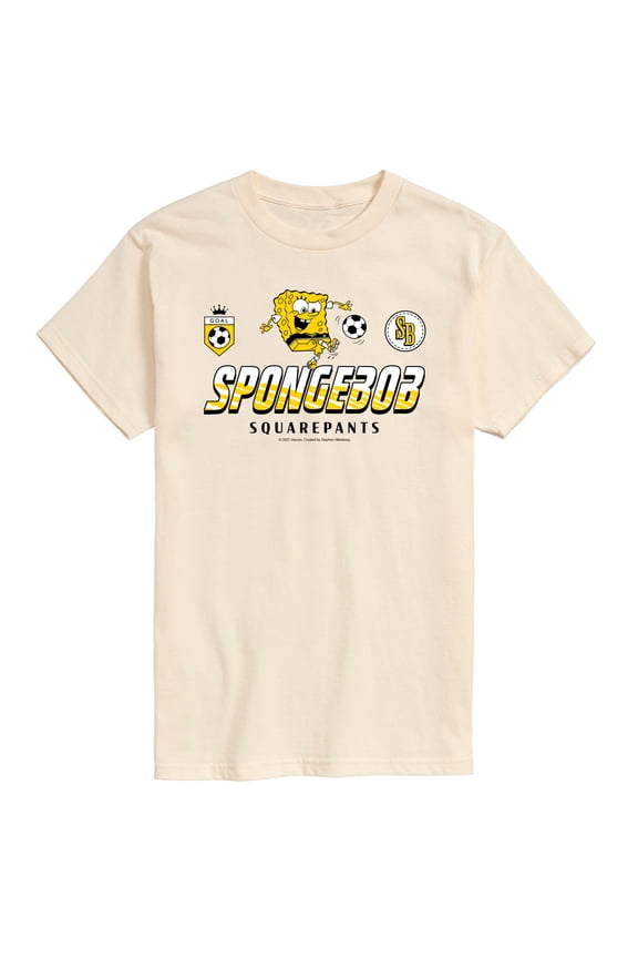 - SpongeBob Soccer Jersey - Men's Short Sleeve Graphic T-Shirt