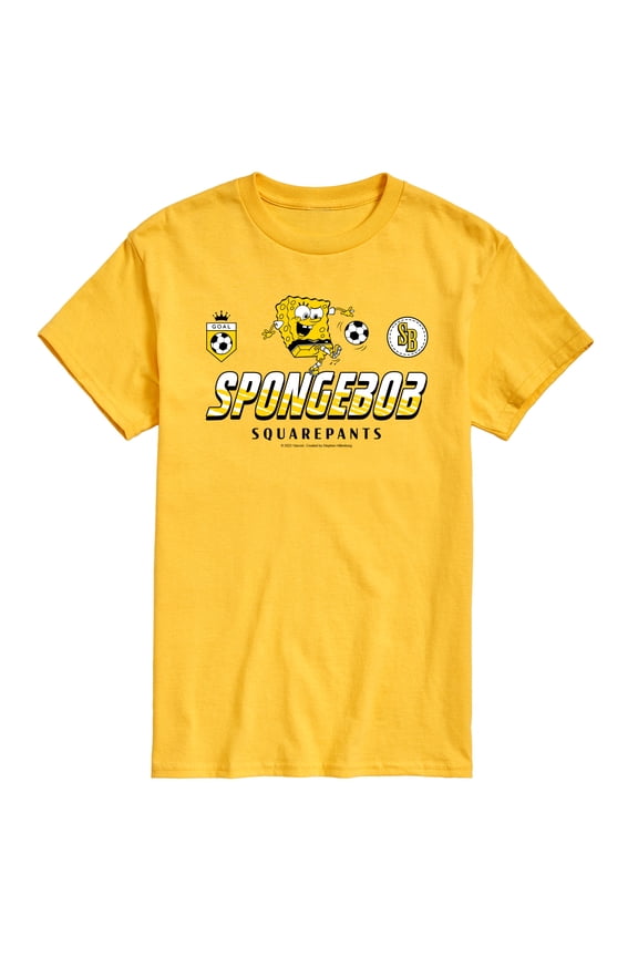 - SpongeBob Soccer Jersey - Men's Short Sleeve Graphic T-Shirt