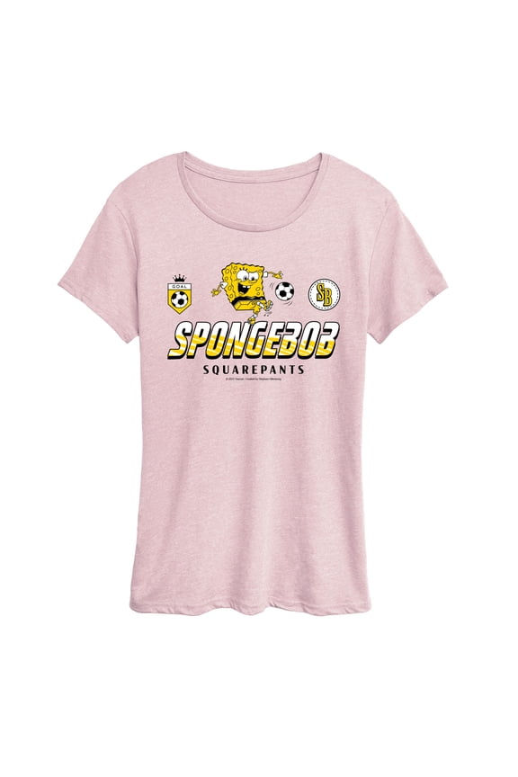 - SpongeBob Soccer Jersey - Women's Short Sleeve Graphic T-Shirt