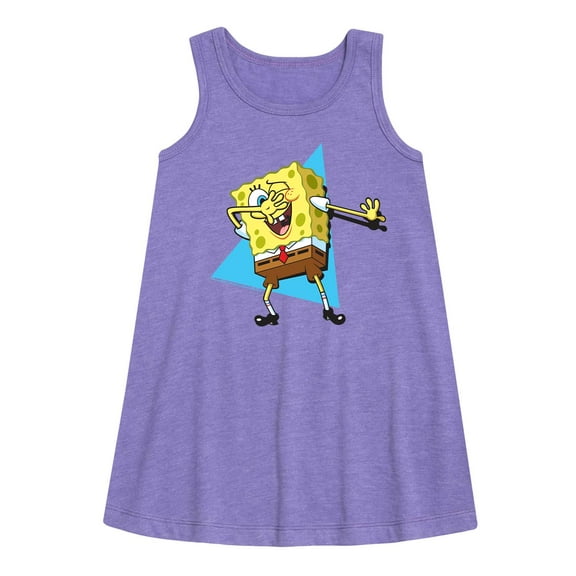 SpongeBob SquarePants - SpongeBob SquarePants - Dab - Toddler And Youth Girls A-line Dress
