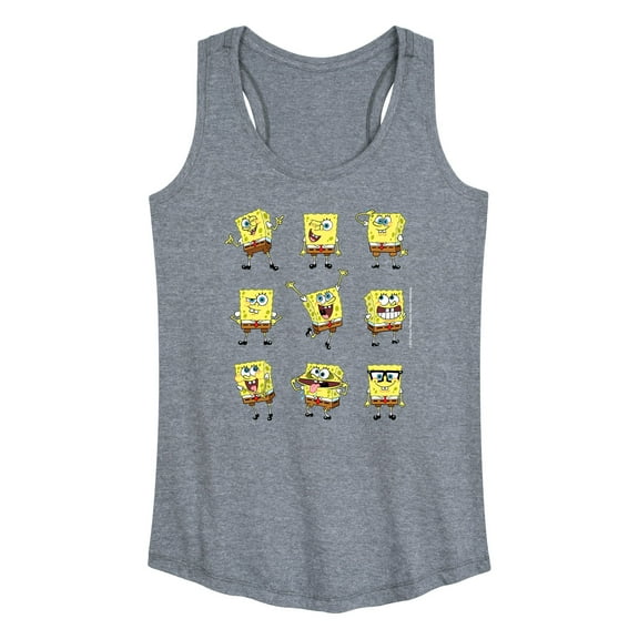 SpongeBob SquarePants - SpongeBob SquarePants - Grid - Women's Racerback Tank