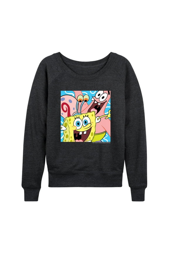 - SpongeBob SquarePants - Patrick Gary - Ladies French Terry Long Sleeve Shirt