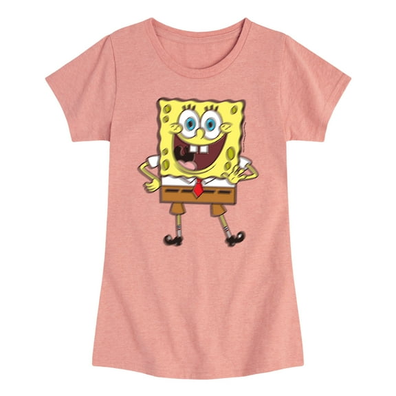 SpongeBob SquarePants - SpongeBob SquarePants - Says Hi - Toddler And Youth Girls Short Sleeve T-Shirt
