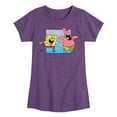 thumbnail image 1 of SpongeBob SquarePants - SpongeBob SquarePants - Tickling Patrick - Toddler And Youth Girls Short Sleeve T-Shirt, 1 of 5