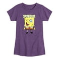 thumbnail image 1 of SpongeBob SquarePants - SpongeBob Wink Face - Toddler And Youth Girls Short Sleeve Graphic T-Shirt, 1 of 5