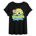 thumbnail image 1 of SpongeBob SquarePants - SpongeBob and Gary - Juniors Ideal Flowy Muscle T-Shirt, 1 of 6